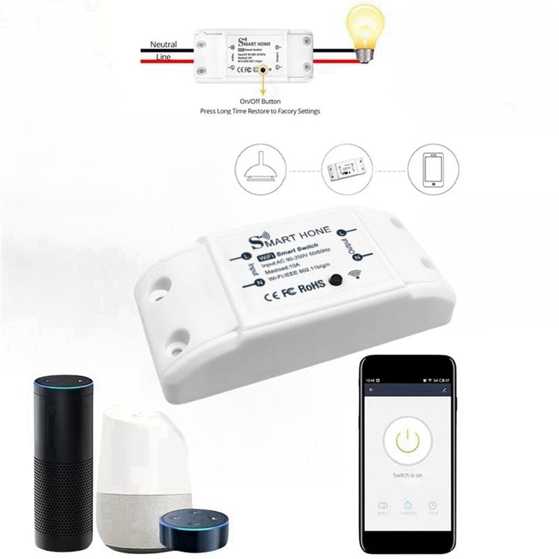 Smart Relay Tuya - AB33-4X สวิตช์อัจฉริยะ Tuya สำหรับสมาร์ทโฮม สวิตช์ Wi-Fi