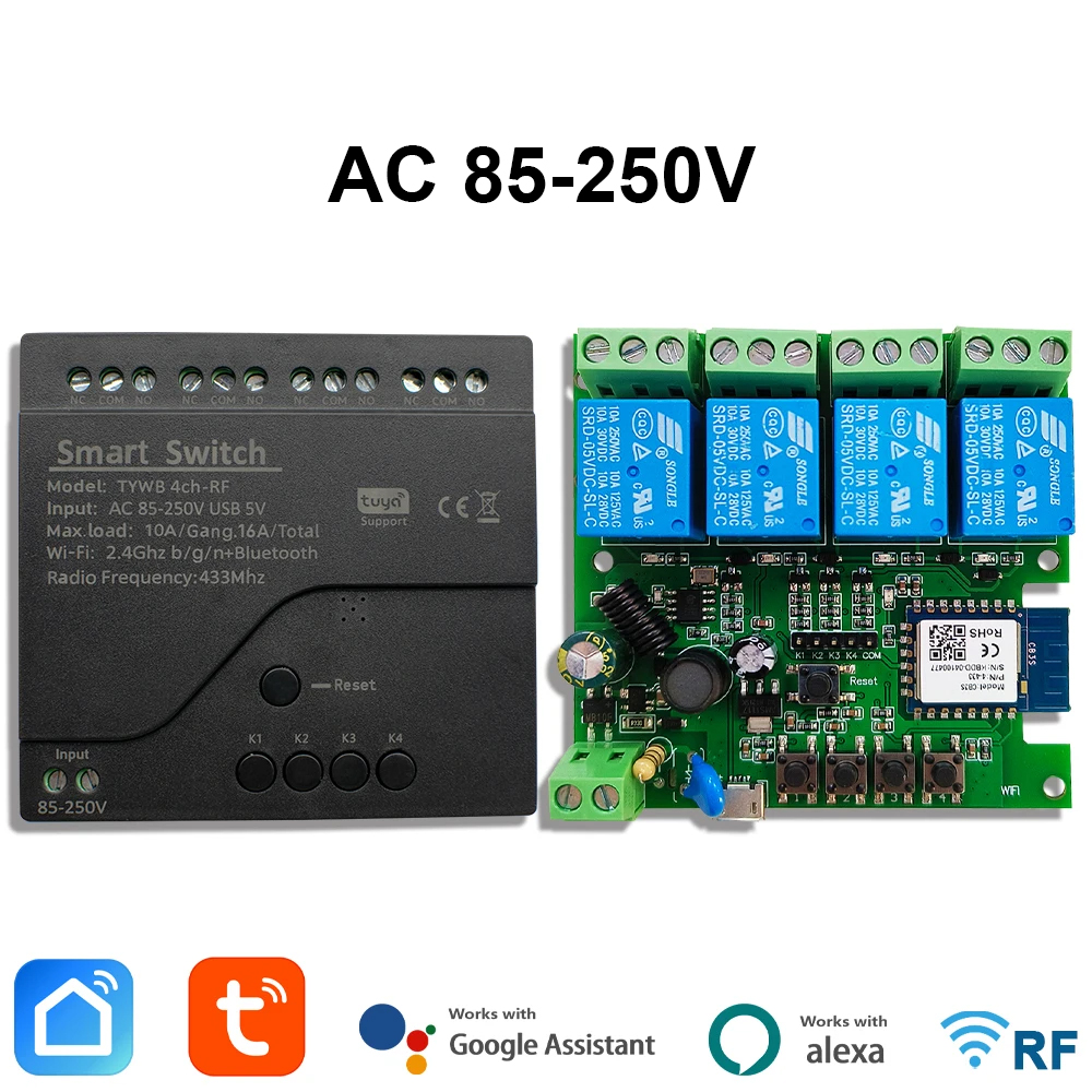Sonoff Mini R4 - Tuya AC 85-250V 4 ช่อง WiFi