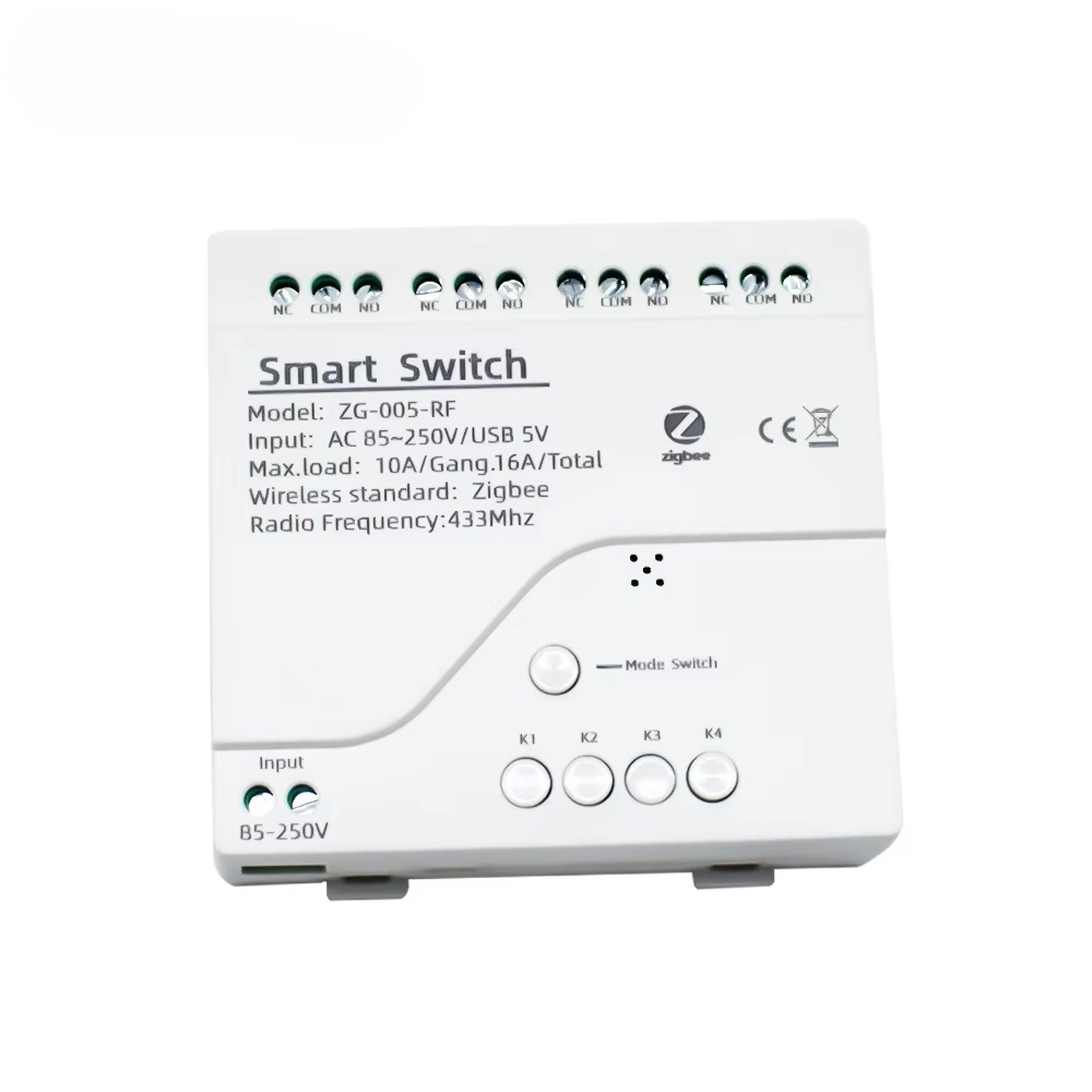 Smart Relay Tuya - โมดูลสวิตช์รีเลย์ Tuya 4CH Zigbee USB 5V