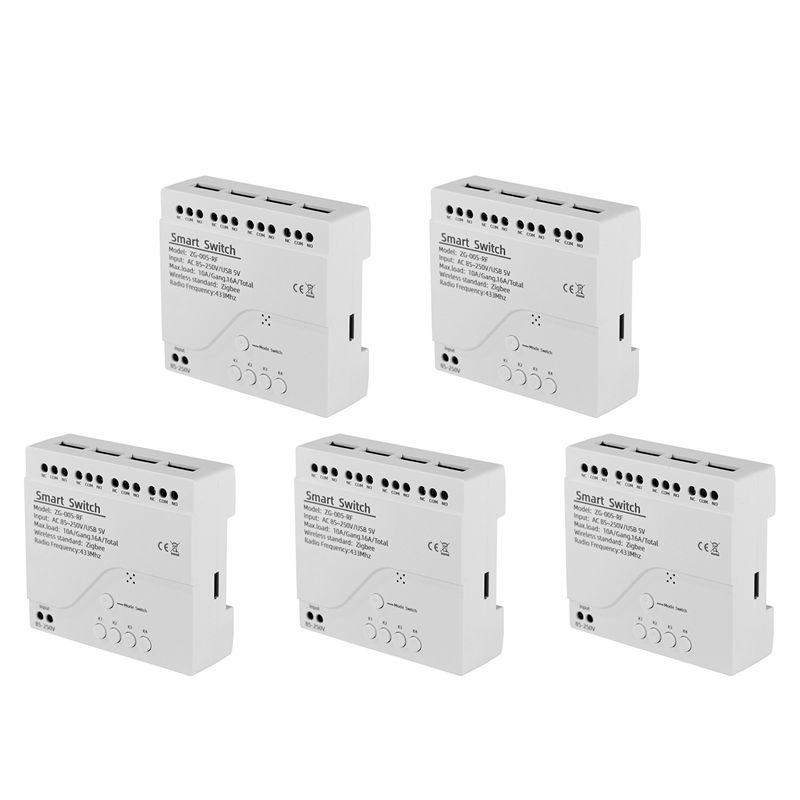 Smart Relay Tuya - 5X โมดูลสวิตช์อัจฉริยะ Tuya Zigbee 4 ช่อง
