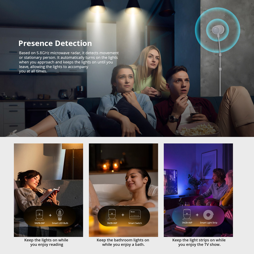 SONOFF SNZB-06P Zigbee Human P - Sonoff Basic บทวิจารณ์และราคา