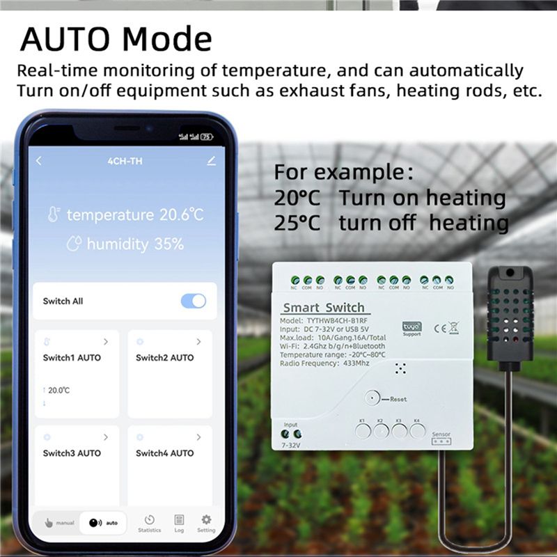 สวิตช์อัจฉริยะ ABQU Tuya WiFi  - Tuya 4 Channel บทวิจารณ์และราคา