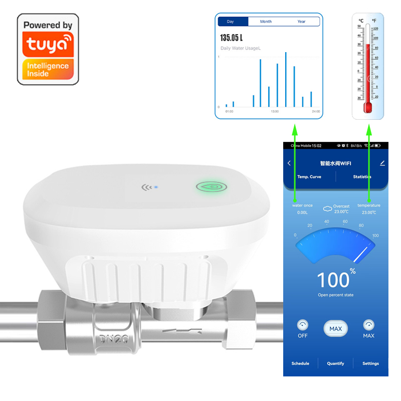 วาล์ววัดอัตราการไหลของน้ำแบบสม - Home Assistant Tuya บทวิจารณ์และราคา