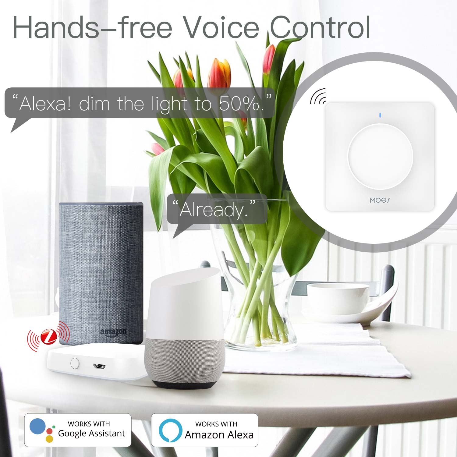 สวิตช์หรี่ไฟแบบหมุนอัจฉริยะ MO - Smart Relay Tuya บทวิจารณ์และราคา