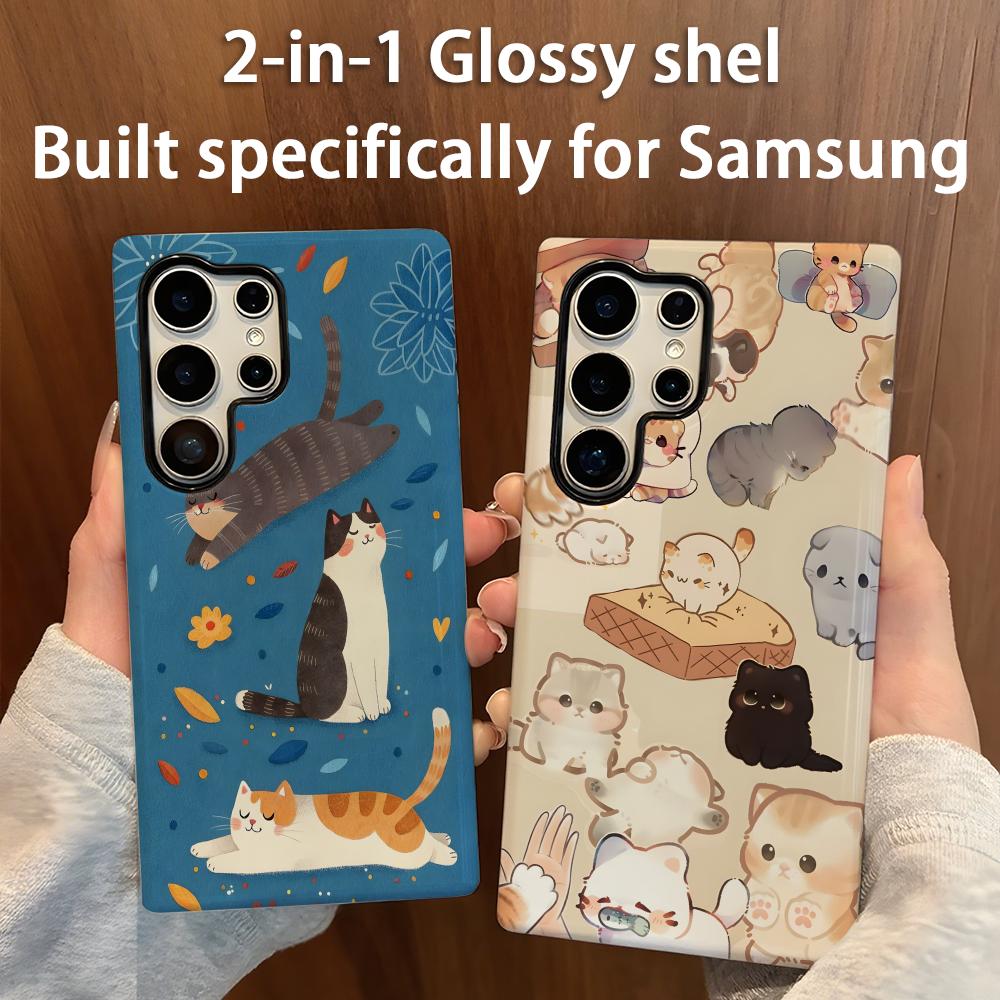 แมวน่ารักเคสโทรศัพท์ 2-in-1 Gl - Shelly บทวิจารณ์และราคา