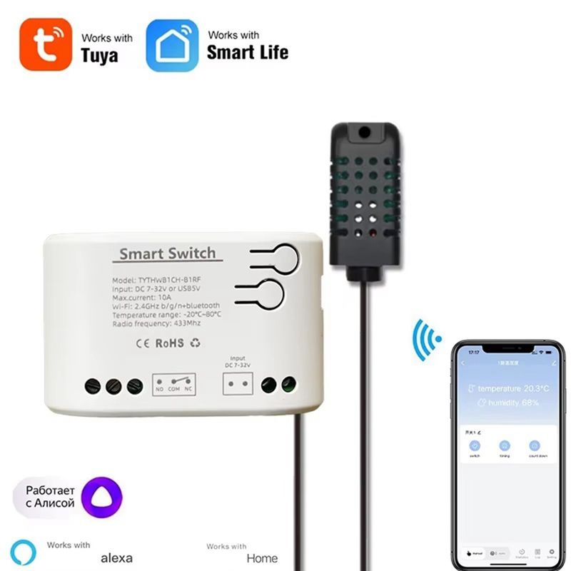 Y50A-Tuya สวิตช์รีเลย์อัจฉริยะ - Smart Relay Tuya บทวิจารณ์และราคา